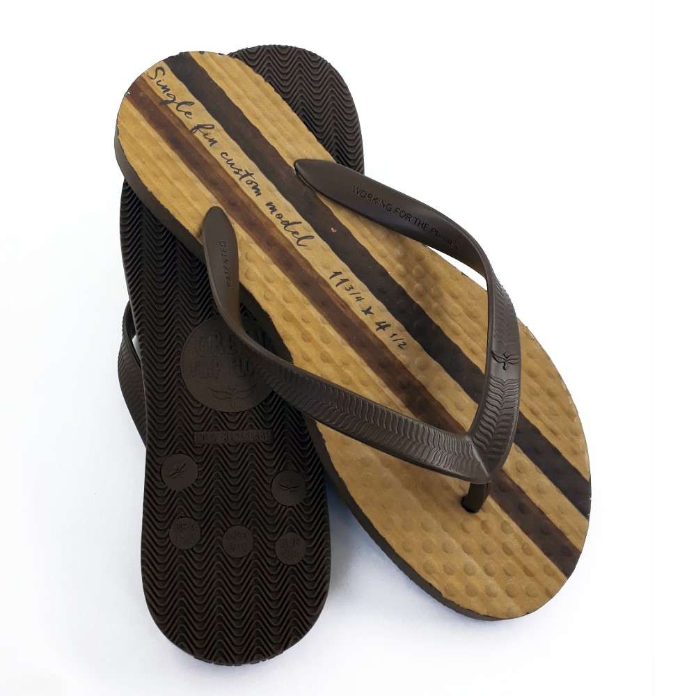 CHINELO MASCULINO GREEN FLIP FLOPS VINTAGE CORREIA CAFÉ ECOLÓGICO