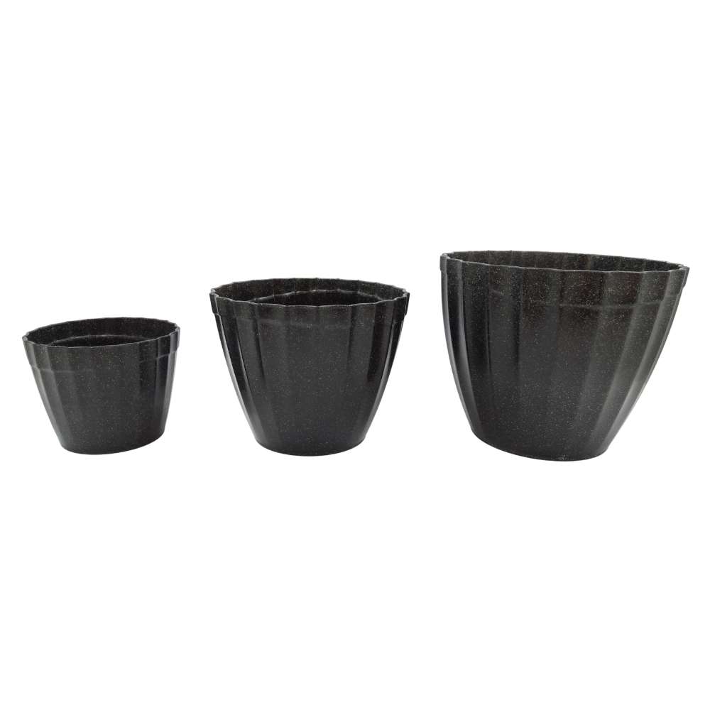 VASOS PARA PLANTAS PRETO KIT EVO ECOLÓGICO