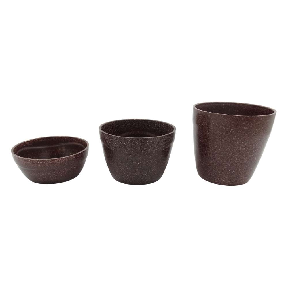 VASOS CACHEPOT PARA PLANTAS IMBUIA KIT EVO ECOLÓGICO